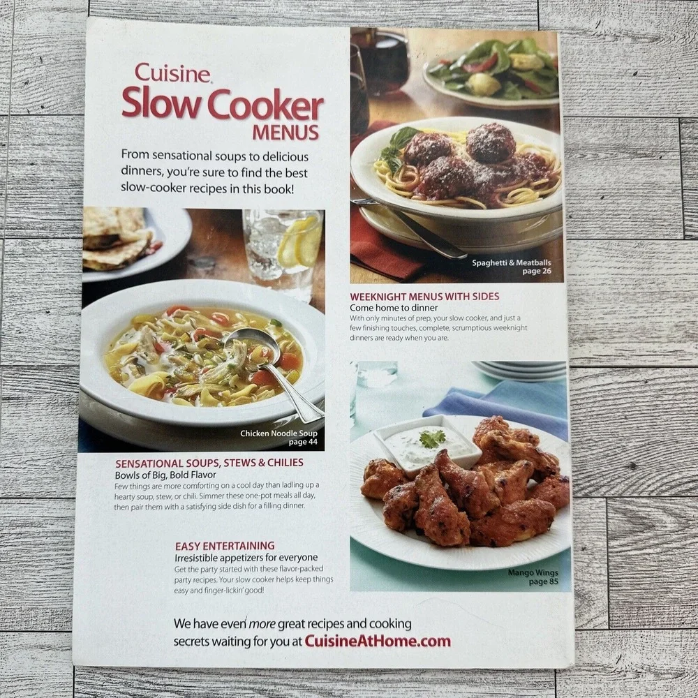 Slow Cooker Menus Cuisine‎ 2012 Special Issue Cookbook Magazine Comfort Food